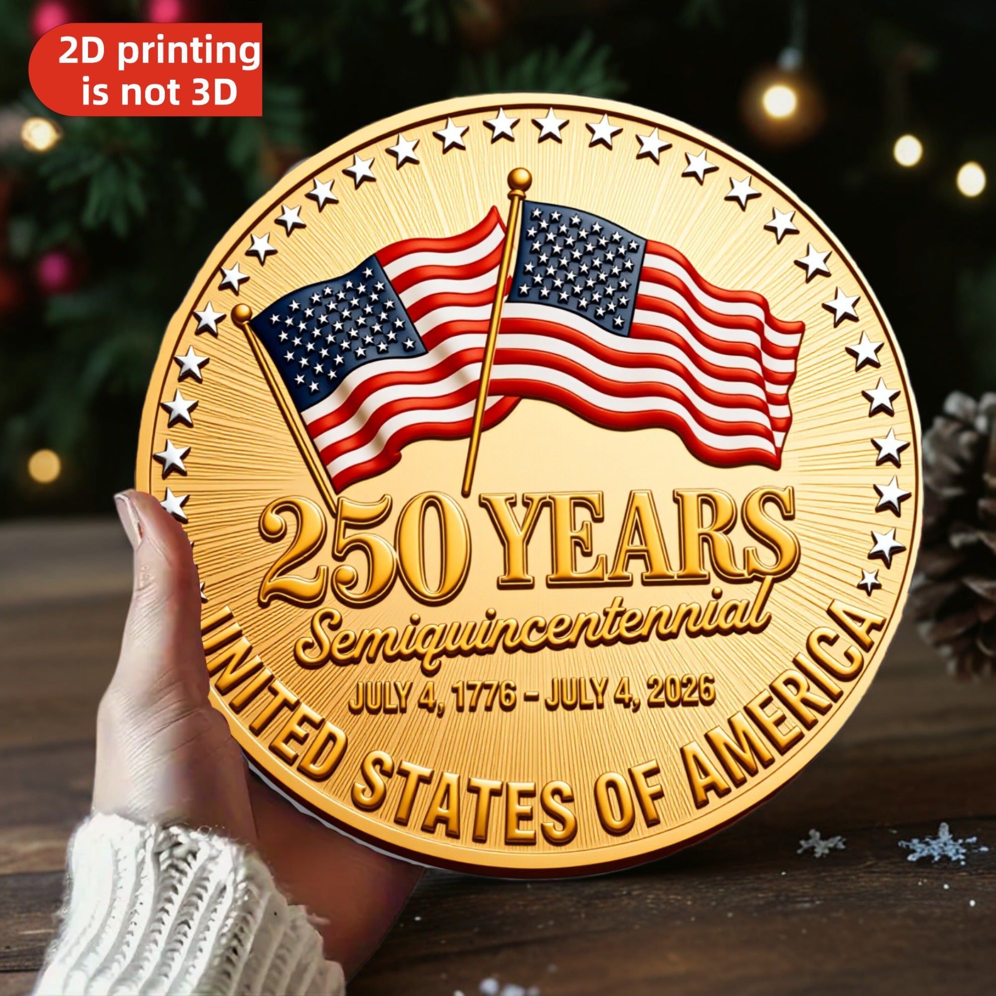 USA 250th Anniversary Commemorative Metal Sign | 1776-2026 Patriotic Vintage Wall Art…