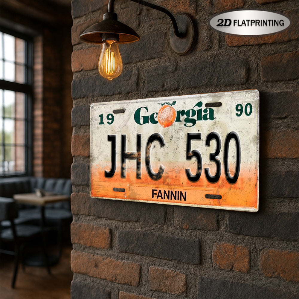 Vintage US State License Plate Decor Set (50-Pack) – 6x12” Embossed Metal Signs for Man Cave & Garage Decor