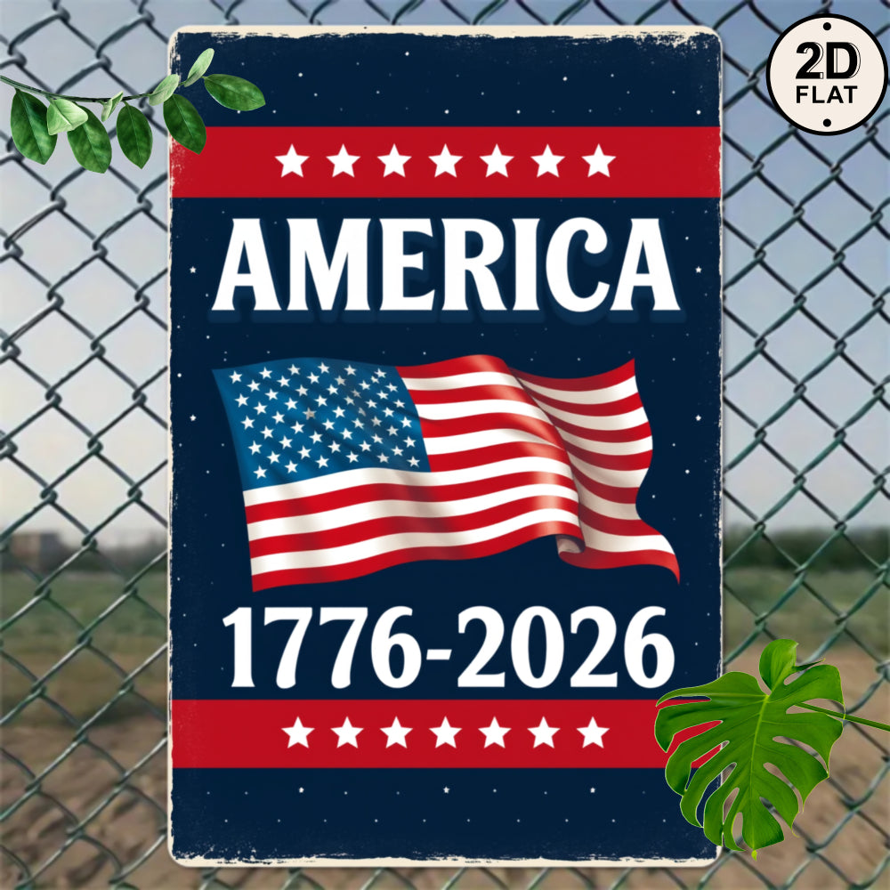 USA 250th Anniversary Commemorative Metal Sign | 1776-2026 Patriotic Vintage Wall Art…