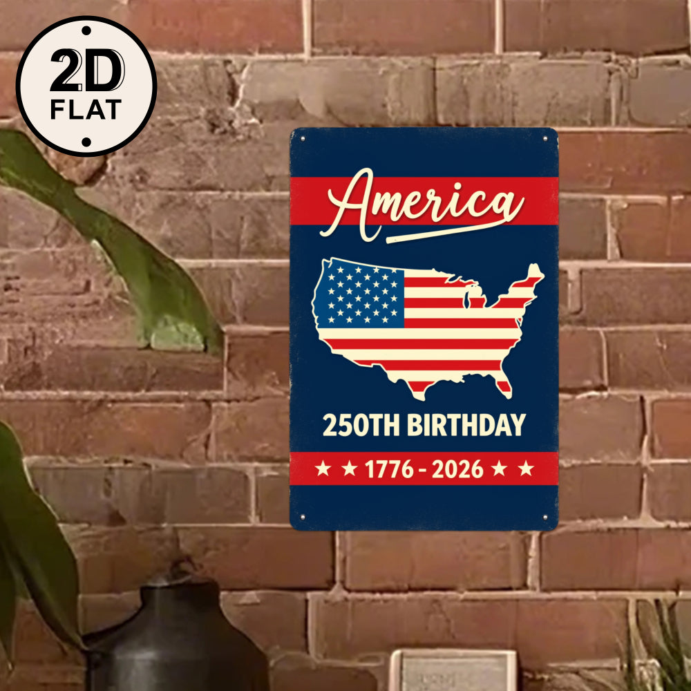 USA 250th Anniversary Commemorative Metal Sign | 1776-2026 Patriotic Vintage Wall Art…