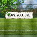 LOVE YOU, BYE Metallschild | Heimdeko Dekoration