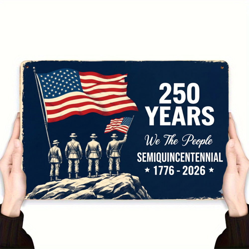 USA 250th Anniversary Commemorative Metal Sign | 1776-2026 Patriotic Vintage Wall Art…
