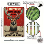 Lustiges Metallschild „Hirschjagd“, rustikale Kabinen-Lodge-Wanddekoration, perfektes Geschenk für Jäger &…