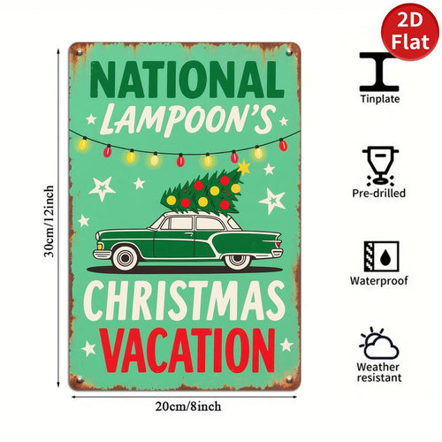 Christmas Vacation Metal Sign: Vintage Movie Wall Art