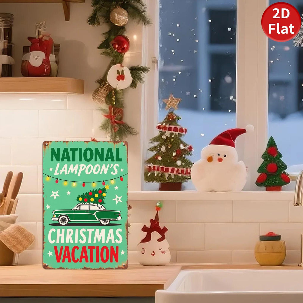 Christmas Vacation Metal Sign: Vintage Movie Wall Art