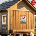 Panneau métallique de ferme vintage | Humour coq Panneau métallique de ferme rustique