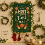Pancarte métallique de Noël rustique | Décoration murale festive pour les fêtes