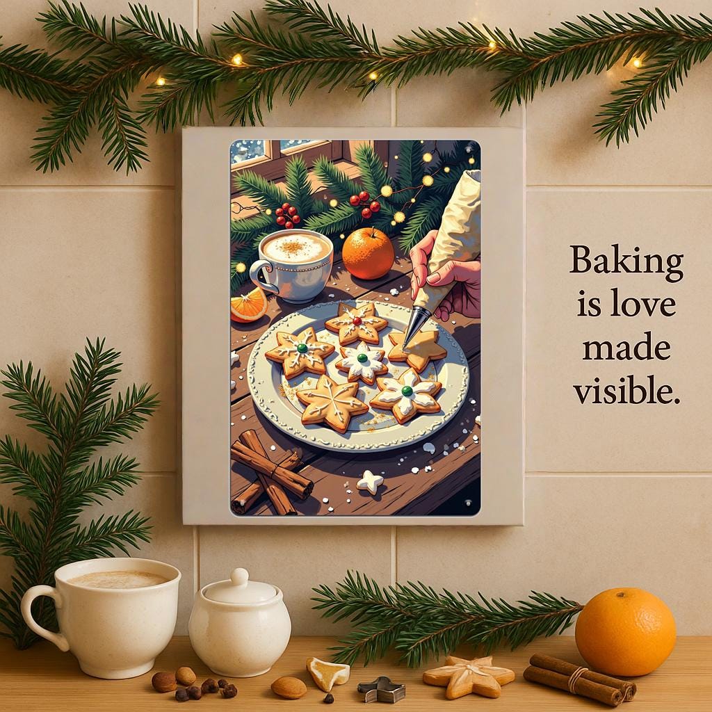 Christmas Cookie Metal Sign: Festive Holiday Kitchen Decor