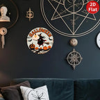 Halloween Hexen Metallschild | Vintage Grusel Wandkunst Dekoration