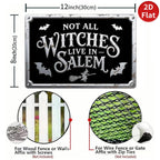 Gothic Hexen Metallschild | Vintage Halloween Okkulte Dekoration