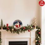 Letrero metálico navideño vintage de Woolworth's | Arte de pared retro para fiestas