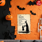 Inspirierendes Hexen-Metallschild | Vintage Halloween Wohndekoration