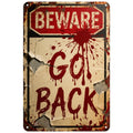 Beware Metal Sign | Holiday & Seasonal Decor
