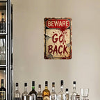 Beware Metal Sign | Holiday & Seasonal Decor