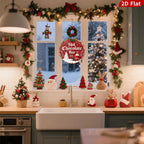 Retro Hot Chocolate Bar Metallschild | Rot & Weiß Weihnachtsbaum-Dekoration