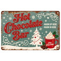 Vintage Hot Chocolate Bar Metallschild | Rustikale Bauernhaus-Weihnachtsdekoration