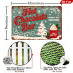 Vintage Hot Chocolate Bar Metallschild | Rustikale Bauernhaus-Weihnachtsdekoration