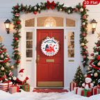 Plaque métallique vintage « Emplacement traîneau du Père Noël » | Décoration de Noël festive