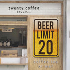 Lustiges Bier-Limit Metallschild | Rustikale Bar, Garage, Männerhöhle Deko