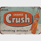 Vintage Metallschild für Softdrinks | Retro Küchen-, Bar- und Garagen-Dekoration Metallschild
