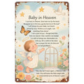 Baby Memorial Sign: Angel, Cross & Butterfly - Sympathy Gift
