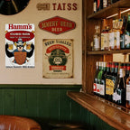 Vintage Baseball Bier Metallschild | Retro Bar Deko 1969