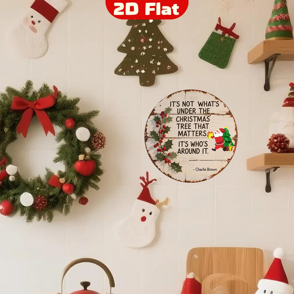 Rustic Charlie Brown Christmas Sign: Festive Holiday Metal Wall Art