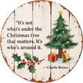 Vintage Charlie Brown Weihnachtsschild | Inspirierende Weihnachtsdeko Metallschild