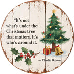 Vintage Charlie Brown Weihnachtsschild | Inspirierende Weihnachtsdeko Metallschild
