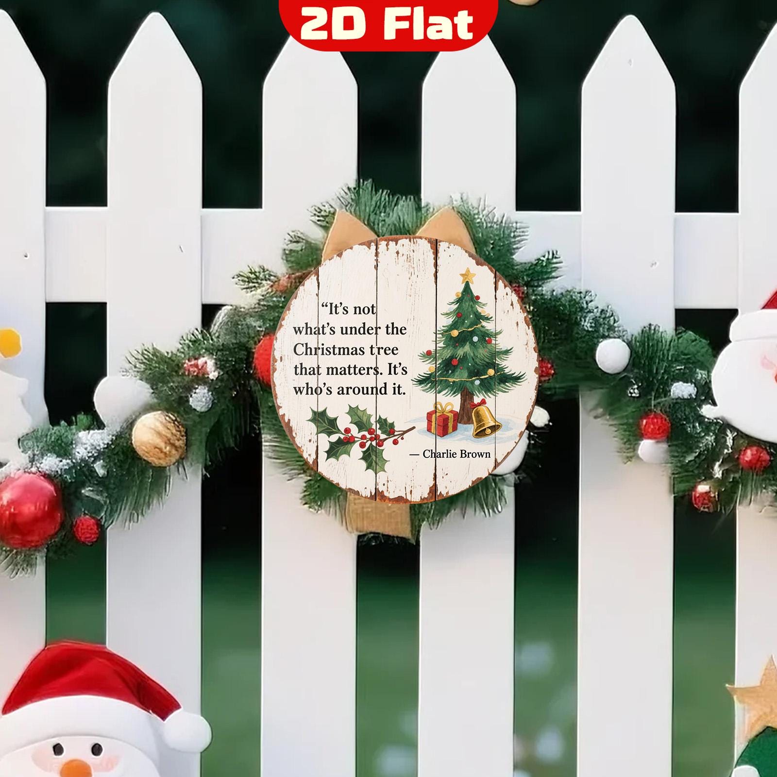 Vintage Charlie Brown Christmas Sign: Inspirational Holiday Decor