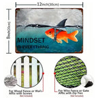 Enseigne rétro en métal Fruits de mer | Décoration Poissonnerie, Sardines et Frites