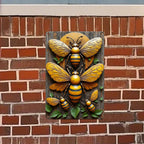 Rustikales Bienen-Schild aus Metall | Vintage Bauernhaus, Garten Deko Metallschild