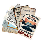Inspirierendes Metallschild-Set | Vintage Motivations-Wandkunst | Home Office Deko