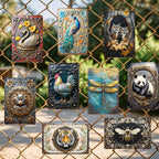 Décoration murale vintage en métal animaux | Cygne, paon, hibou, abeille et autres enseignes métalliques