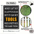 Vintage Garage Signs Set: Rustic Metal Man Cave Wall Art