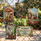 Plaque métallique amusante sur le thème du jardinage | Décoration rustique pour les amoureux des plantes