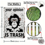 Your Opinion Is Trash Metal Sign | Bar & Kneipen Deko