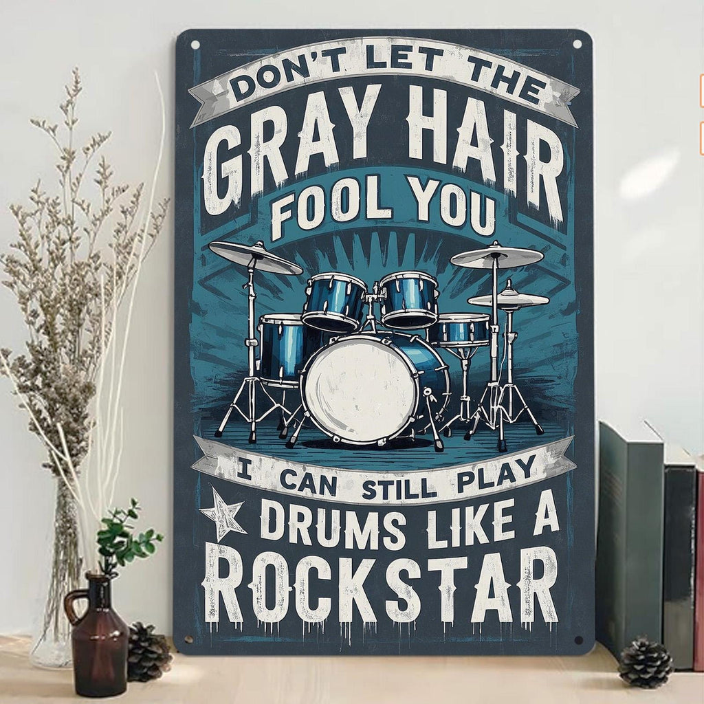 Funny Gardening Plant Lover Metal Sign: Rustic Home Decor