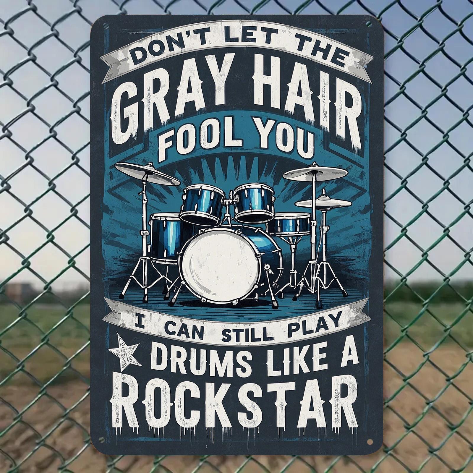 Funny Gardening Plant Lover Metal Sign: Rustic Home Decor