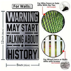 Panneau métallique d'avertissement « Histoire drôle » | Décoration murale humoristique pour bureau d'enseignant