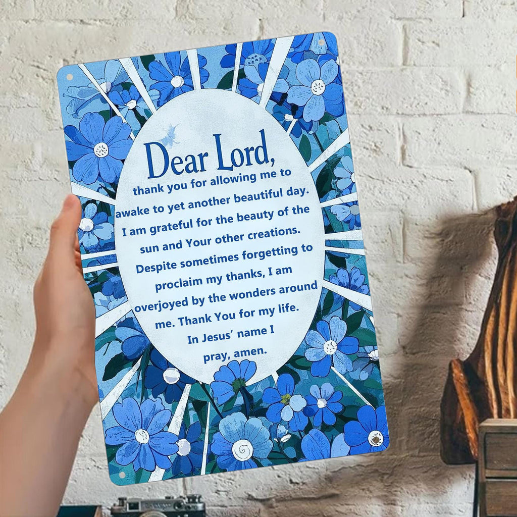 Dear Lord Metal Sign | Home Decor Decor