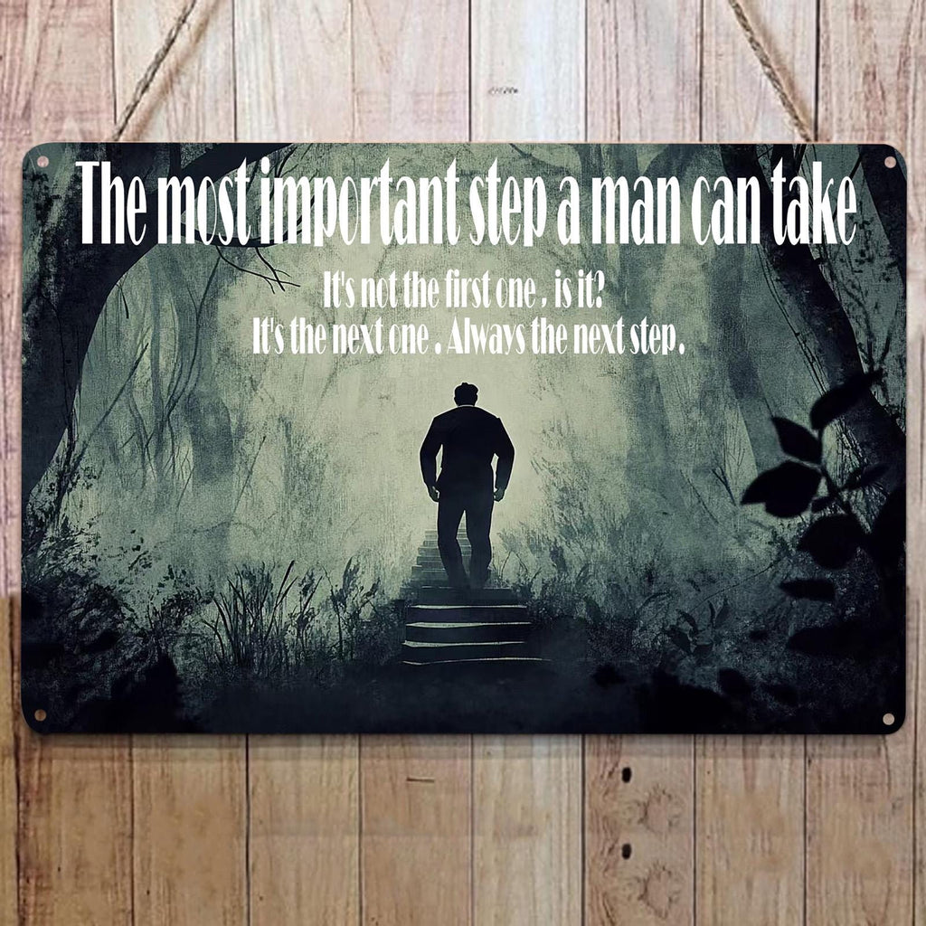 Motivational Quote Metal Sign: Inspirational Wall Art (8x12)