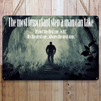 Panneau métallique de citation motivante | Décoration murale inspirante (20x30 cm)