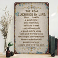 Rustic Farmhouse Metal Sign: Inspirational Wall Decor