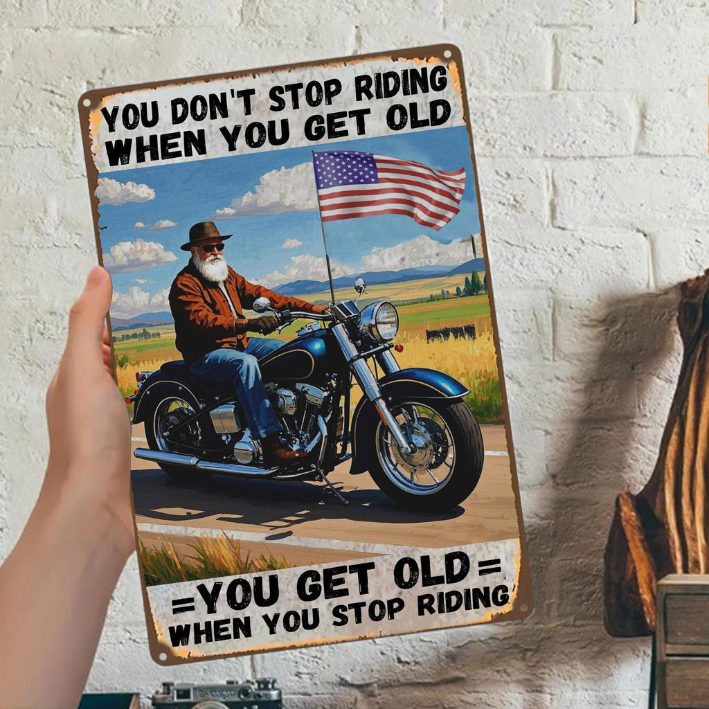 Vintage Motorrad Metallschild | Rustikale Garage Herrenzimmer Deko