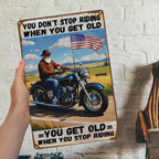 Vintage Motorrad Metallschild | Rustikale Garage Herrenzimmer Deko
