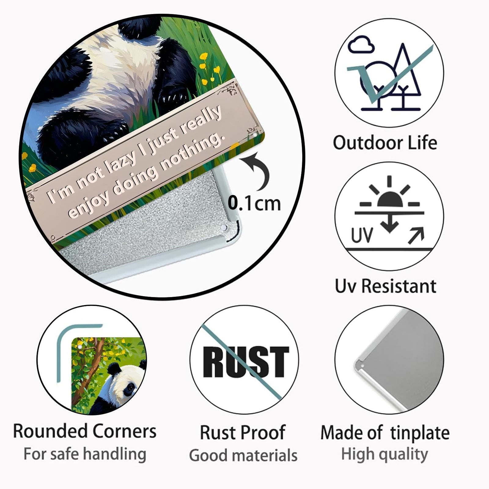 Funny Deer Hunting Metal Sign: Rustic Lodge Cabin Wall Decor