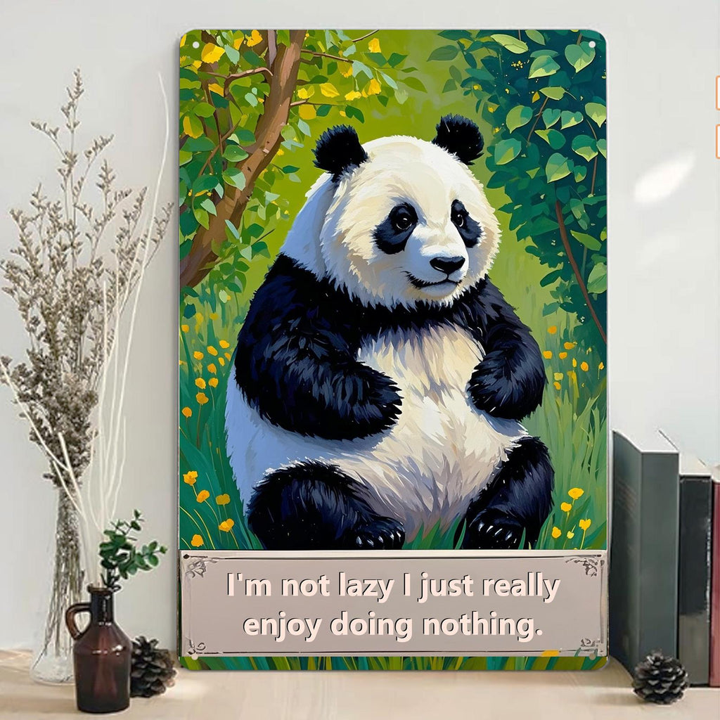 Funny Deer Hunting Metal Sign: Rustic Lodge Cabin Wall Decor