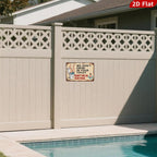 Plaque métallique rustique | Humour de piscine et toilettes amusant, Décoration de cabine (20x30 cm)