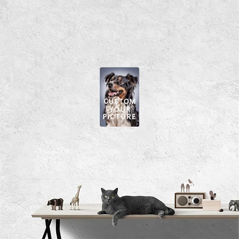 Custom Pet Photo Metal Sign - Dog Lover Decor